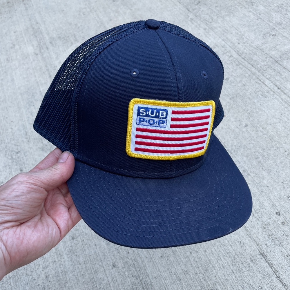 Sub Pop Vintage Navy Trucker Hat